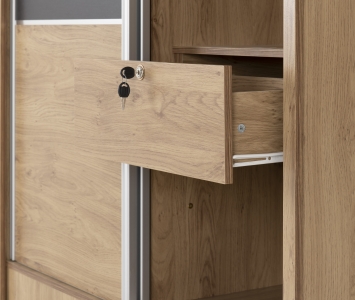 Image: 7147 - Charles Sliding Wardrobe - Oak